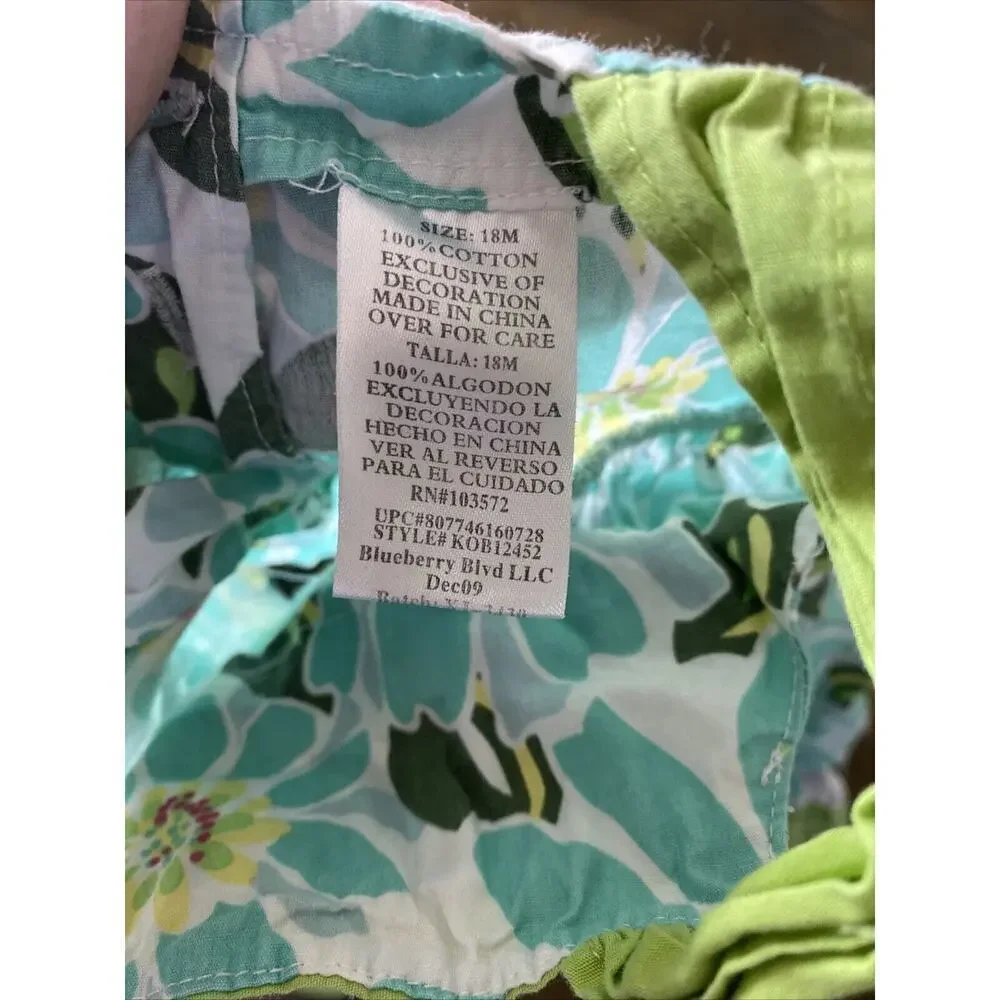 Bluberi Boulevard‎ Toddler Blue Floral Spring Easter Dress 18 Months